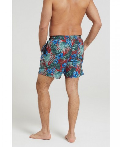 Aruba Printed Mens Swim Shorts Red $12.99 Pants