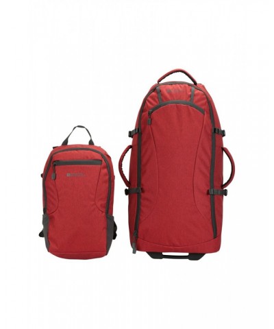 Voyager Wheelie 50 + 20 Litre Backpack Red $48.00 Backpacks