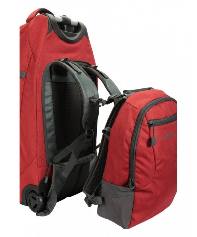 Voyager Wheelie 50 + 20 Litre Backpack Red $48.00 Backpacks