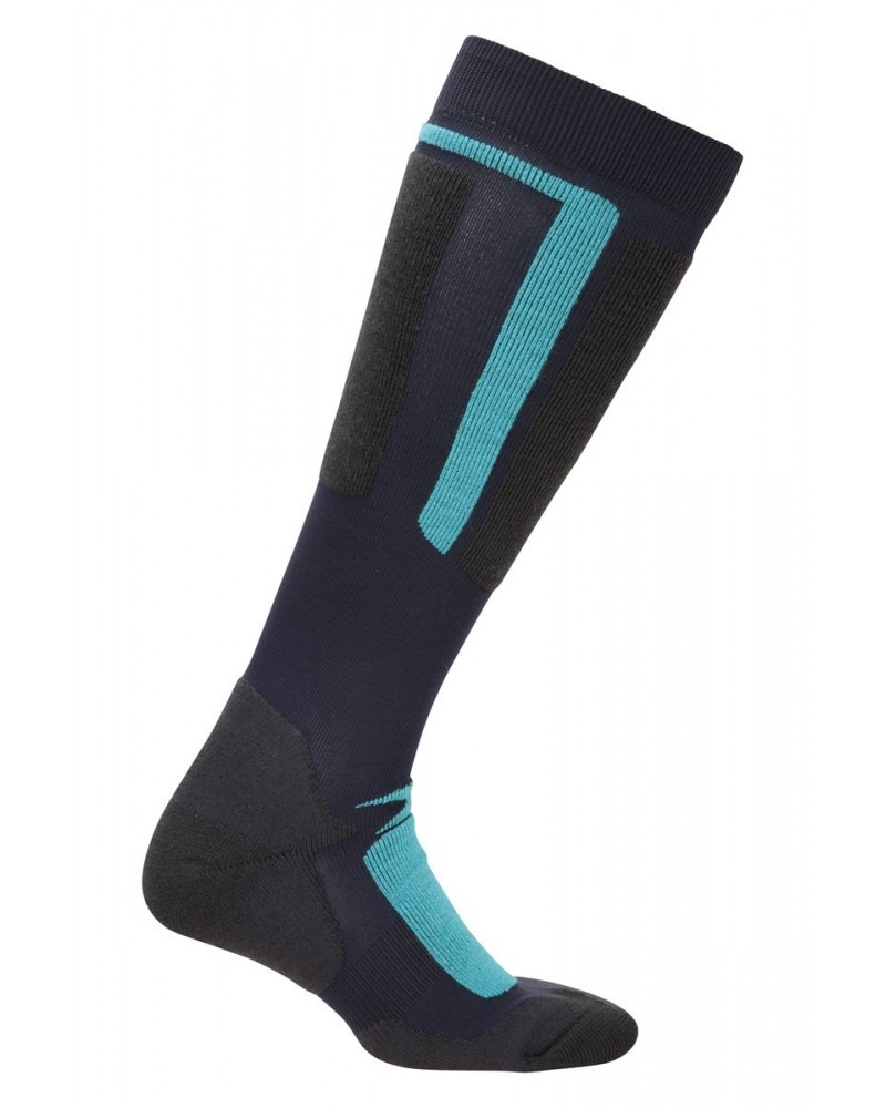 Extreme Mens Thermal Merino Knee Length Ski Socks Blue $12.75 Accessories