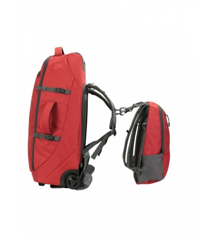 Voyager Wheelie 50 + 20 Litre Backpack Red $48.00 Backpacks