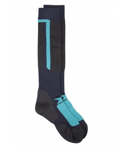 Extreme Mens Thermal Merino Knee Length Ski Socks Blue $12.75 Accessories