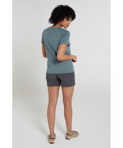 Stag Womens Loose Fit Organic T-Shirt Khaki $13.99 Tops