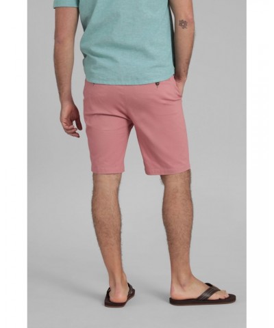 Woods Mens Organic Chino Shorts Pink $13.19 Pants