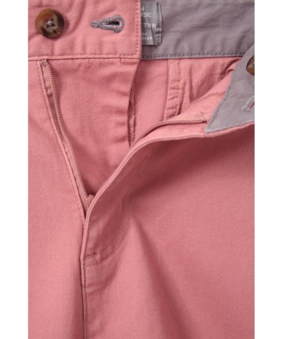 Woods Mens Organic Chino Shorts Pink $13.19 Pants