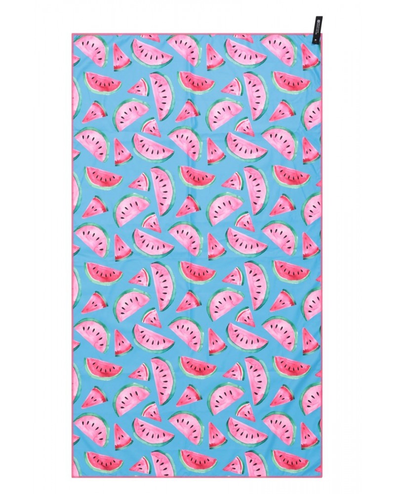 Printed Microfibre Towel - Giant - 150 x 85cm Watermelon $13.24 Travel Accessories