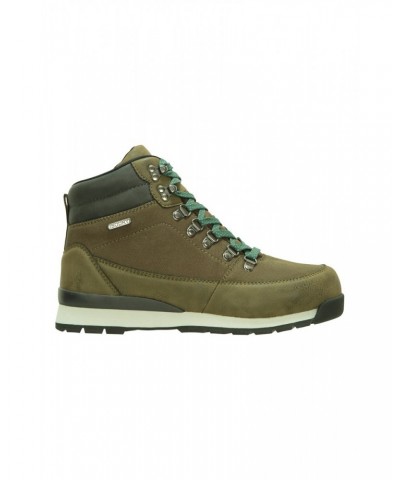 Berlin Womens Waterproof Boots Khaki $26.49 Footwear