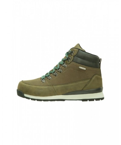 Berlin Womens Waterproof Boots Khaki $26.49 Footwear