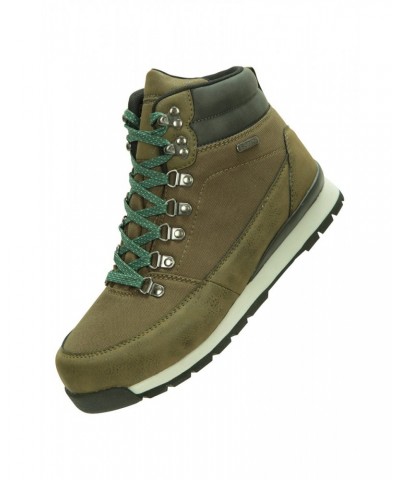 Berlin Womens Waterproof Boots Khaki $26.49 Footwear