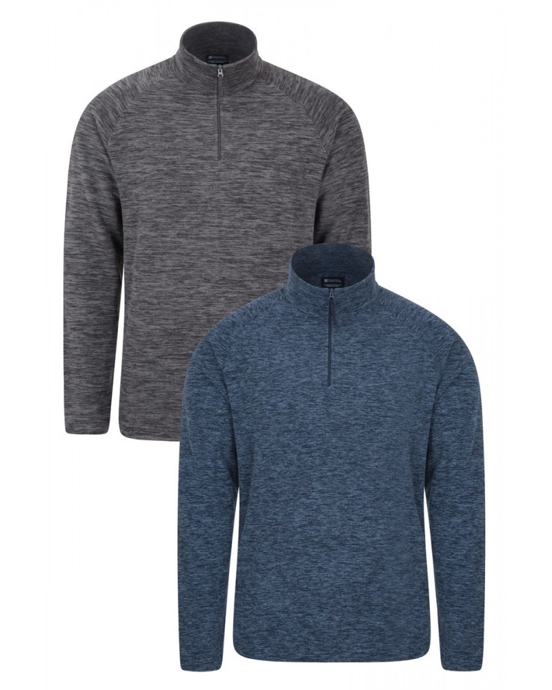 Snowdon Melange Mens Half-Zip Fleece Multipack Mixed $29.14 Fleece