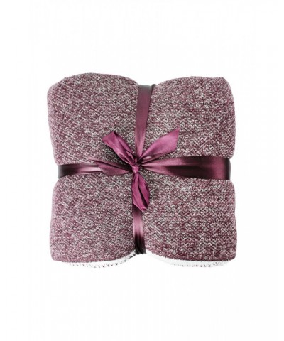 Double Fleece Melange Blanket Burgundy $13.99 Sleeping Bags