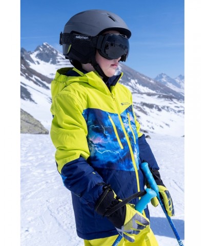 Storm II Kids Printed Extreme Waterproof Ski Jacket Bright Blue $33.14 Jackets