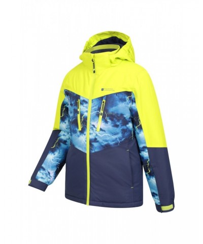 Storm II Kids Printed Extreme Waterproof Ski Jacket Bright Blue $33.14 Jackets