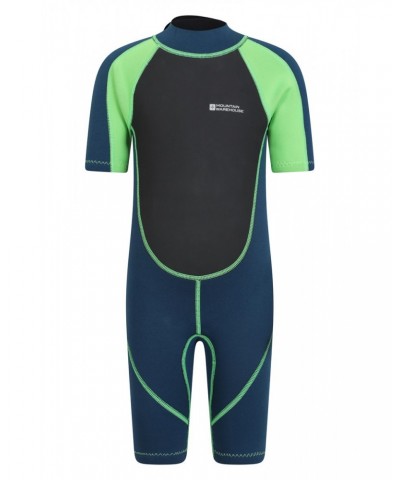 Kids Shorty 2.5/2mm Wetsuit Green $18.49 Swimwear