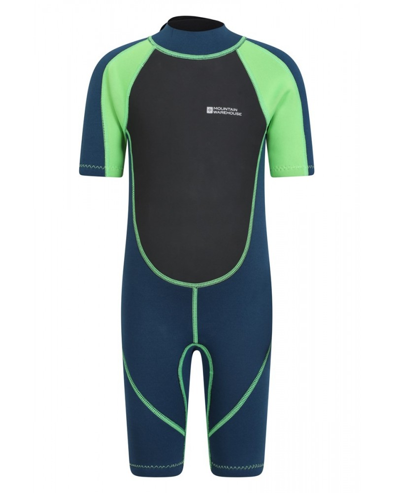 Kids Shorty 2.5/2mm Wetsuit Green $18.49 Swimwear