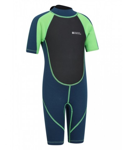 Kids Shorty 2.5/2mm Wetsuit Green $18.49 Swimwear