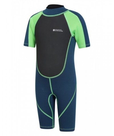 Kids Shorty 2.5/2mm Wetsuit Green $18.49 Swimwear