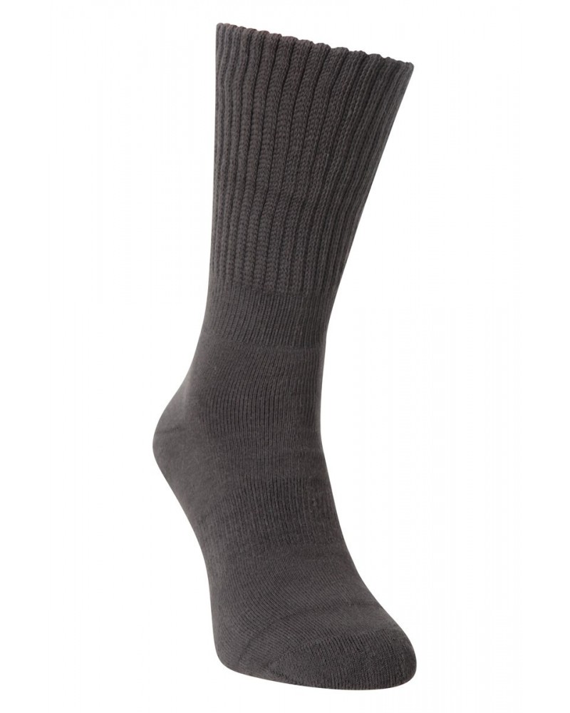 Double Layer Anti-Chafe Mid-Calf Hiking Socks Charcoal $12.18 Accessories