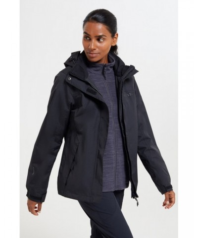 Storm Womens Waterproof 3 in 1 Jacket Black $49.50 Jackets