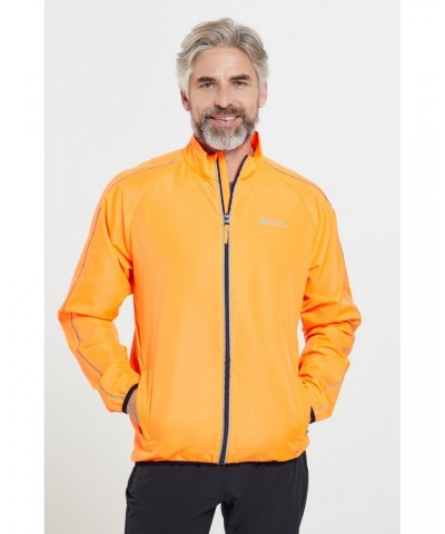 Force Mens Reflective Water-Resistant Running Jacket Orange $24.29 Active