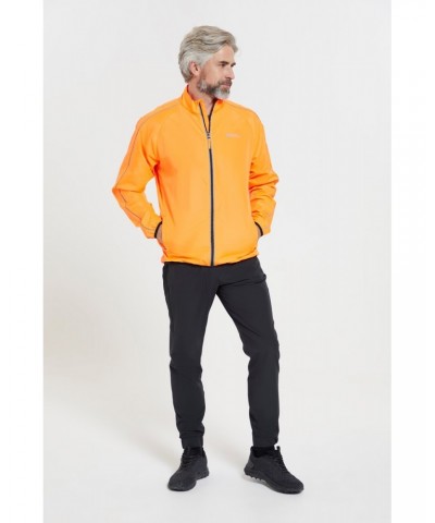 Force Mens Reflective Water-Resistant Running Jacket Orange $24.29 Active