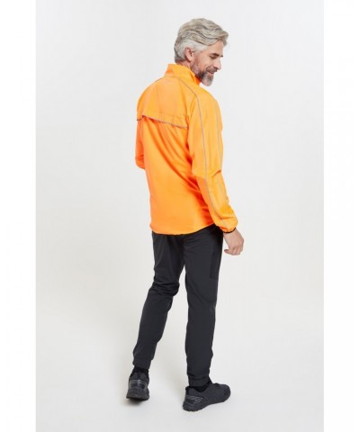 Force Mens Reflective Water-Resistant Running Jacket Orange $24.29 Active