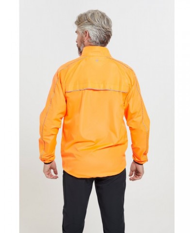 Force Mens Reflective Water-Resistant Running Jacket Orange $24.29 Active