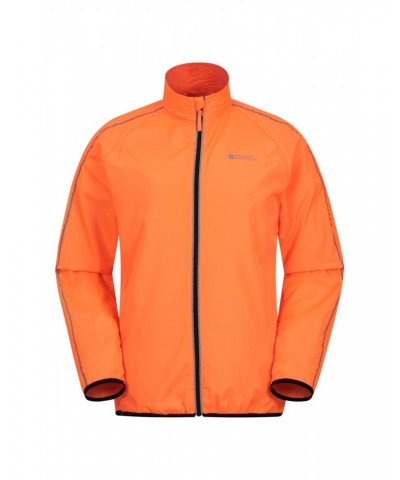 Force Mens Reflective Water-Resistant Running Jacket Orange $24.29 Active