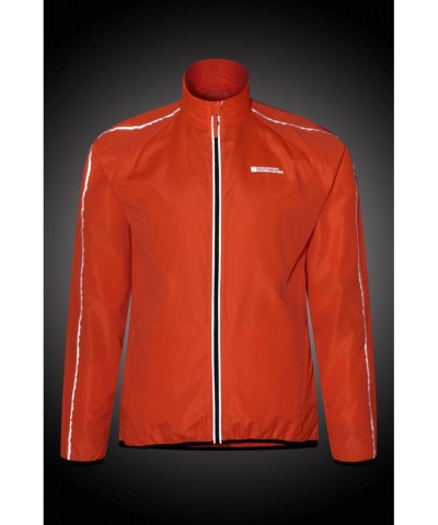 Force Mens Reflective Water-Resistant Running Jacket Orange $24.29 Active