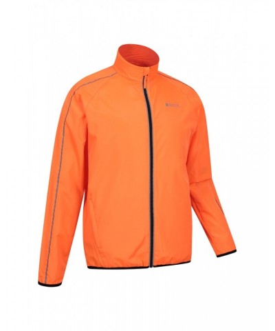 Force Mens Reflective Water-Resistant Running Jacket Orange $24.29 Active