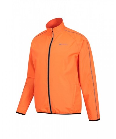 Force Mens Reflective Water-Resistant Running Jacket Orange $24.29 Active