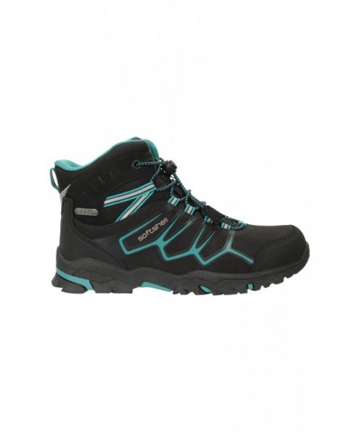 Softshell Kids Waterproof Hiking Boots Teal $27.30 Footwear