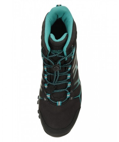 Softshell Kids Waterproof Hiking Boots Teal $27.30 Footwear