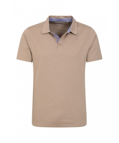 Hasst II Mens Organic Polo Beige $12.99 Tops