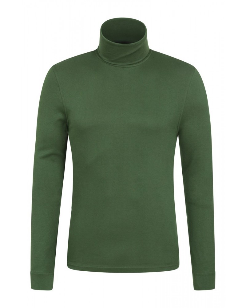 Meribel Mens Cotton Thermal Top Dark Khaki $13.79 Thermals