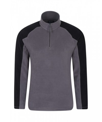 Ashbourne Mens Half-Zip Fleece Dark Grey $14.49 Fleece