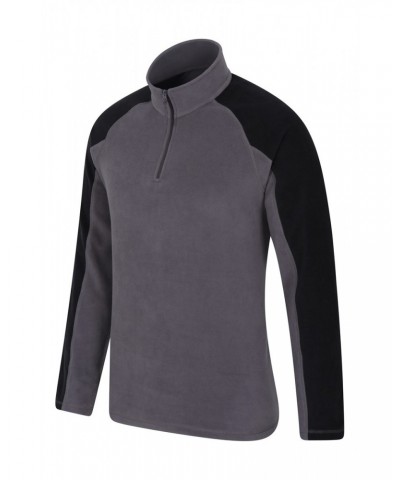 Ashbourne Mens Half-Zip Fleece Dark Grey $14.49 Fleece