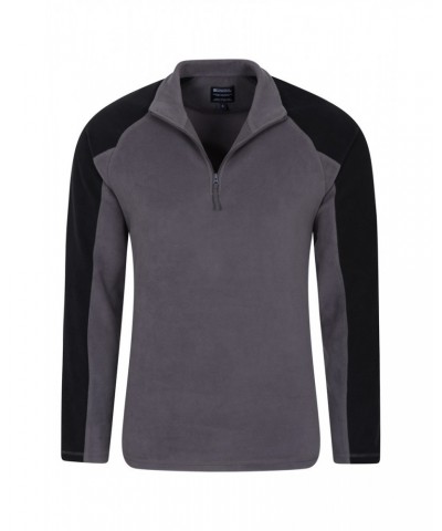 Ashbourne Mens Half-Zip Fleece Dark Grey $14.49 Fleece