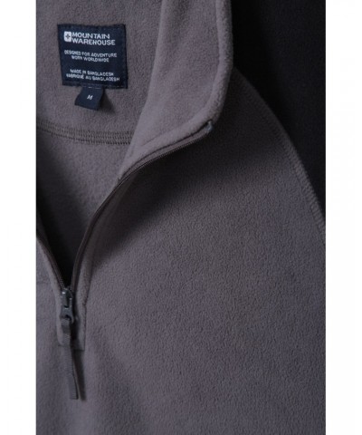 Ashbourne Mens Half-Zip Fleece Dark Grey $14.49 Fleece