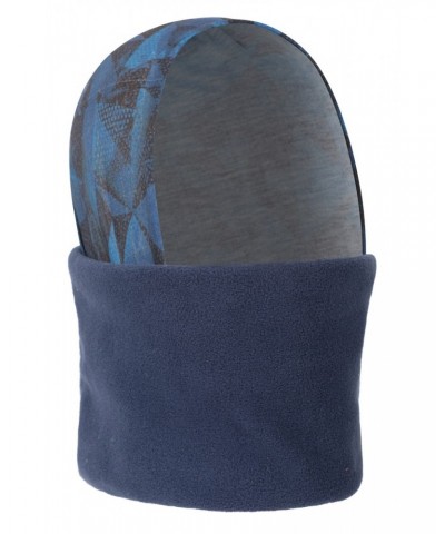 Patterned Mens Polar Fleece Headtube Blue $10.07 Accessories