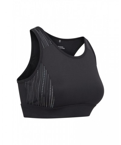 Time Trial Womens Mid-Support Sports Bra Black $14.39 Tops