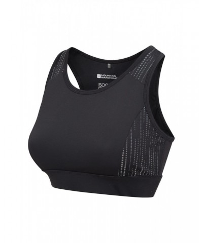 Time Trial Womens Mid-Support Sports Bra Black $14.39 Tops