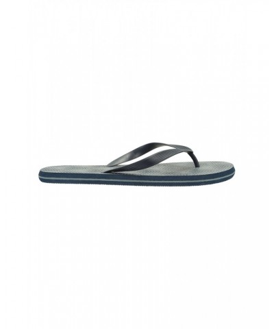 Beach Walk Mens Flip Flops Dark Grey $8.99 Swimwear