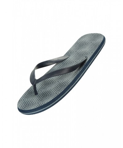 Beach Walk Mens Flip Flops Dark Grey $8.99 Swimwear