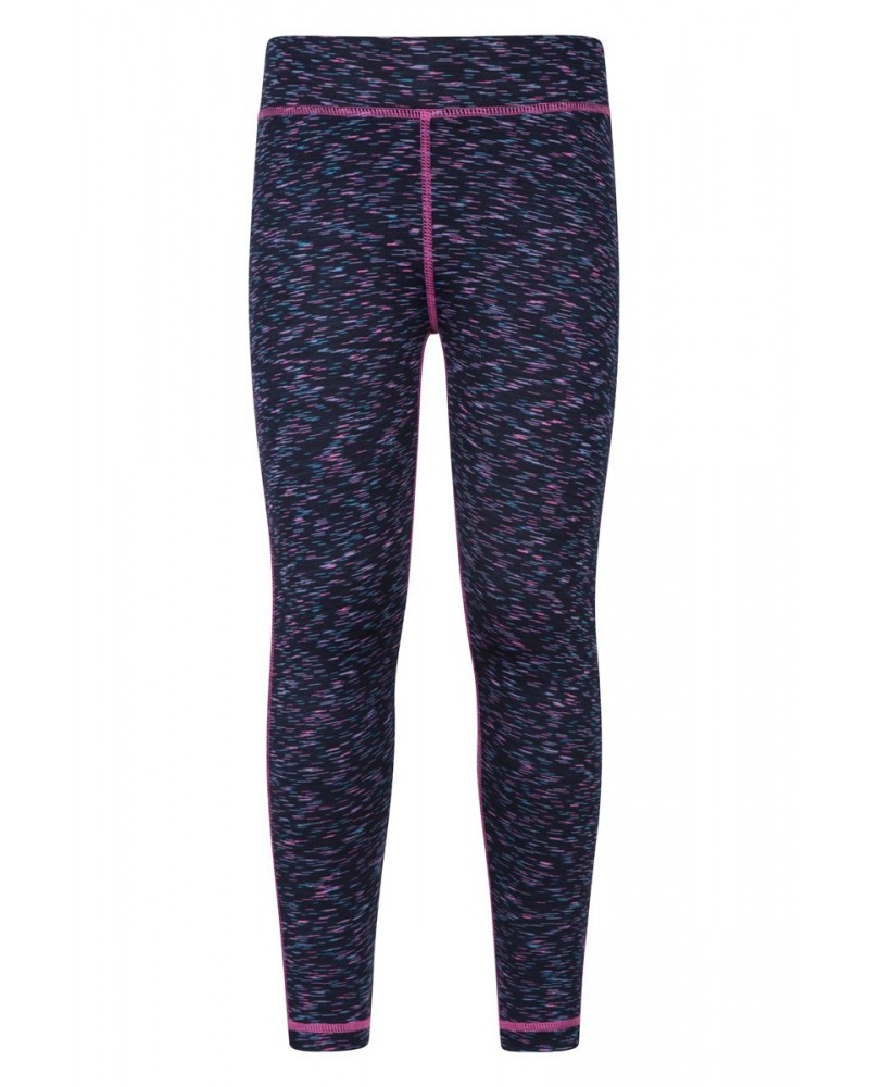 Kayleigh Kids Space Dye Leggings Indigo $11.87 Active