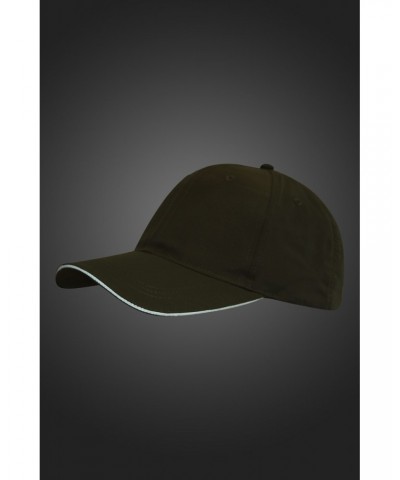 Mens Reflective Brim Cap Khaki $9.68 Active