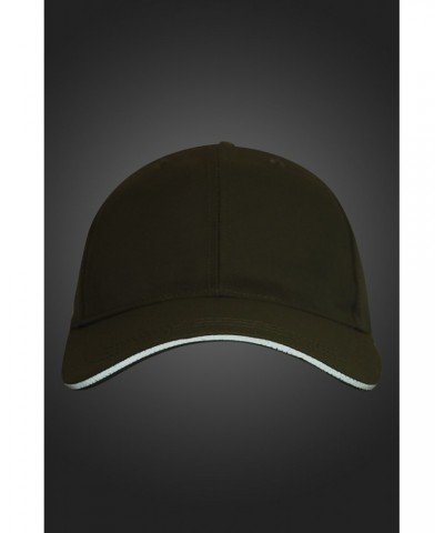 Mens Reflective Brim Cap Khaki $9.68 Active