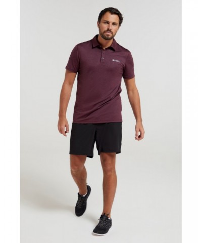 Deuce IsoCool Mens Polo Dusky Wine $14.85 Tops