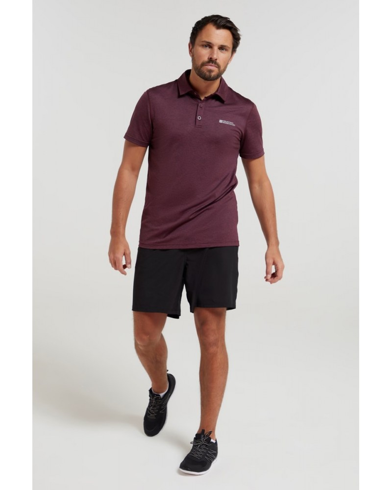 Deuce IsoCool Mens Polo Dusky Wine $14.85 Tops