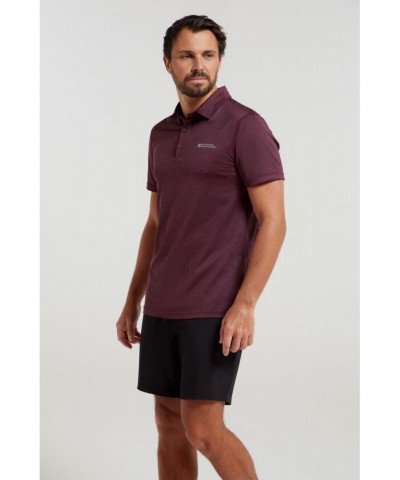 Deuce IsoCool Mens Polo Dusky Wine $14.85 Tops